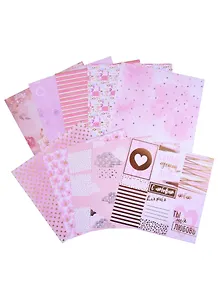 Набор бумаги для скрапбукинга с фольгированием «Мечтай», 10 листов, 20 х 20 см, 250 г/м