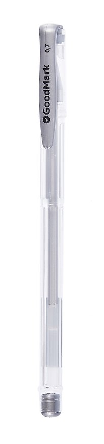 Гелевая ручка серебряная 0,7 мм, GoodMark 3048998 — 1