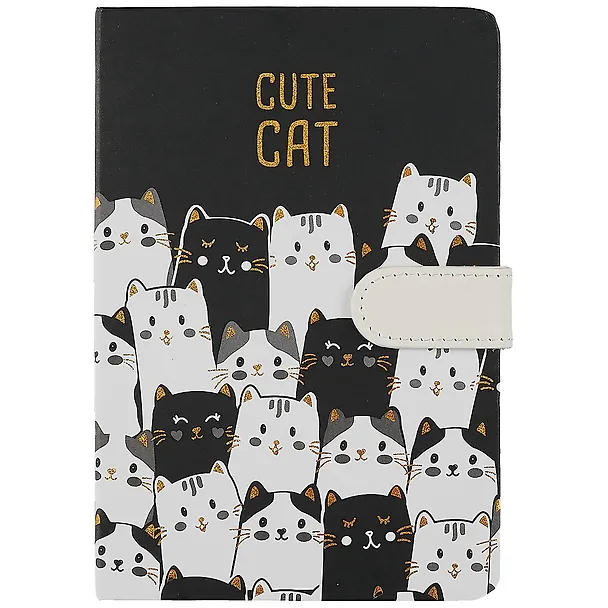 Блокнот с магнитной застежкой Котики Cute Сat (256стр) (13х19) 2869470 — 6