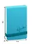 Блокнот 90*140 96л лин. "Reporter" бирюз.иск.кожа, тв.переплет, резинка, тонир.блок, инд.уп. — 255735 — 3