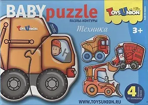 Пазлы-контуры ToysUnion Техника 4 пазла, 10эл. 00-602