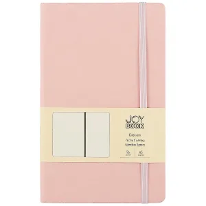 Книга для записей А5 96л кл. "Joy Book. Сахарная вата" иск.кожа, тв.переплет, ляссе, резинка, инд.уп.