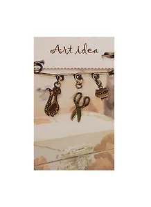 Заготовка для декора Art idea Кулон "Ножницы" метал. 2см QA-900"