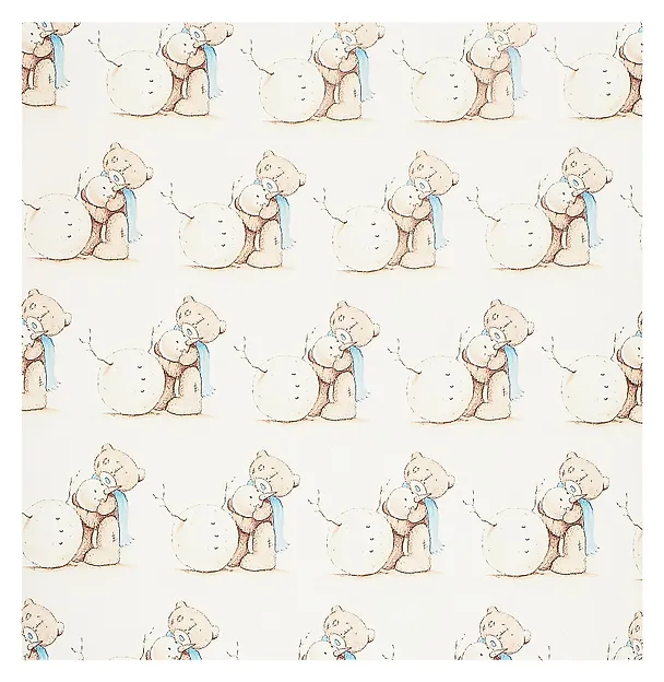 Бумага упаковочная 70*100см "Making a snowman" НГ,инд.уп. 3066313 — 3
