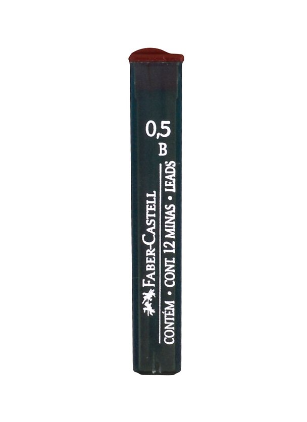 Грифели для механических карандашей Faber-Castell "Polymer", 12шт., 0,5мм, B 255896 — 1