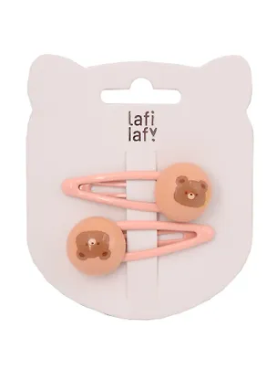 Набор заколок Kawaii Мишки (2шт) (пластик) (5см) (12-03907-B11) (Lafilaf) 3048641