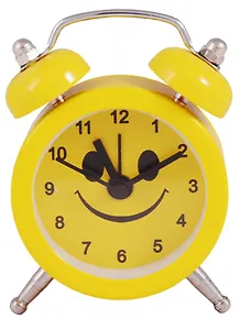 Мини будильник Смайл (металл) 12-18513-SM-03