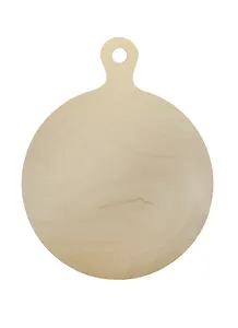 Разделочная доска круглая из дерева (288х368х6 мм) (162382-PD) (упаковка)