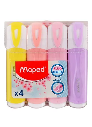 Текстовыделители Maped, Fluo Peps Pastel, 4 цвета 254031