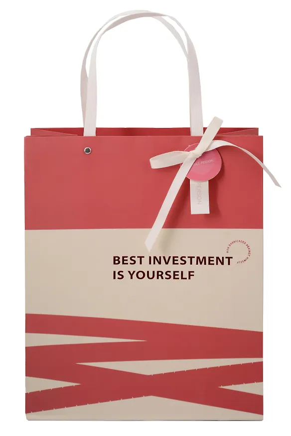 Пакет А3 42*32*11.5 "Best investment in yourself" нейтр., бум.мат.ламинат 3040663 — 2