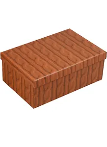 Коробка подарочная "Вязаные косички, горчичный", 17*11*7.5см