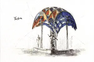 Открытка "Тюмень. Фонтан "Времена года""