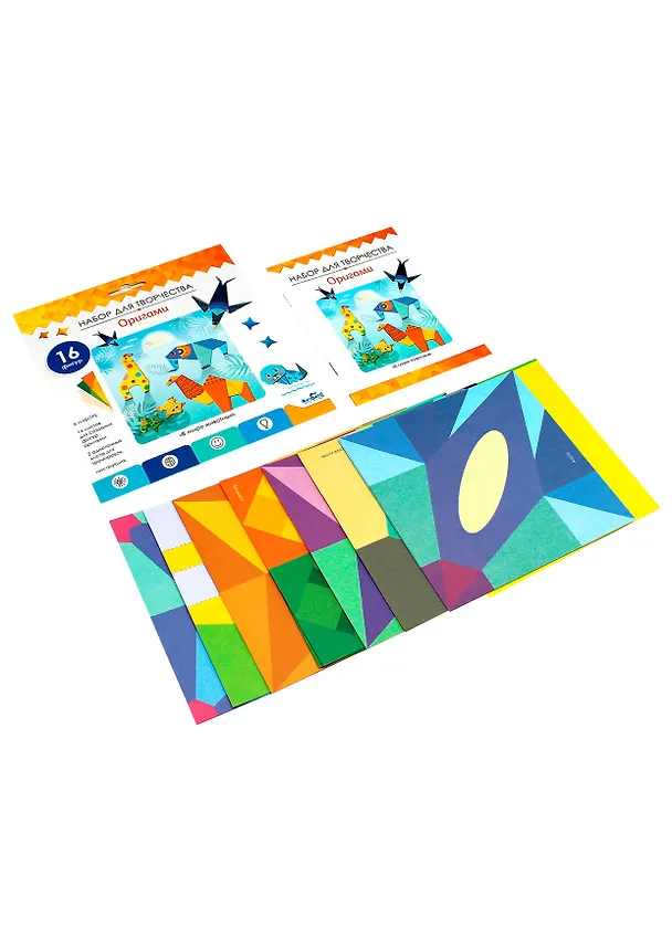 Набор для творчества ORIGAMI/Оригами Серия В мире животных 06352 2857961 — 3