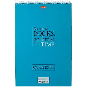 Блокнот А4 96л кл. "Леттеринг" спираль, жестк.подложка, мел.картон, УФ-лак