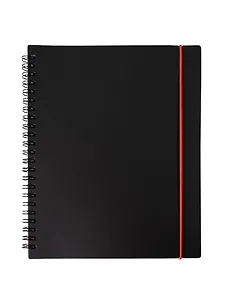 Тетрадь 80 листов, клетка, "Favorite Black. No 4" спираль