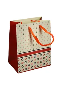 Пакет подарочный бумажный А5 18*23*10 "Якори",нейтр., разноцвет., мат. ламинат, Хансибэг