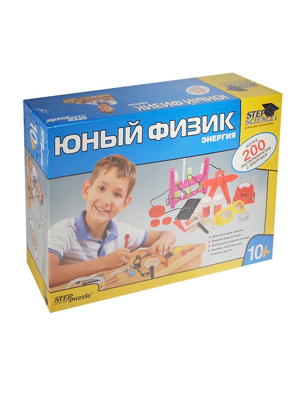 Набор Домашняя лаборатория Юный физик Энергия (76302) (бол. 200 эксперимент.) (10+) (коробка) 2408840 — 1