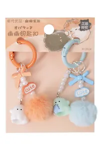 Брелоки парные Котики Cute (иск.мех, ПВХ) (4см) (12-81541-202510-SPT-41) (ассорти)