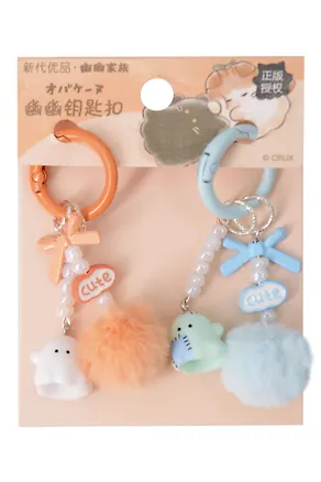 Брелоки парные Котики Cute (иск.мех, ПВХ) (4см) (12-81541-202510-SPT-41) (ассорти) 3136054