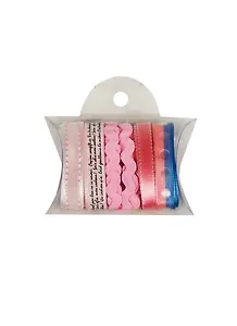 Набор тесьмы для скрапбукинга (RS43) (5шт х 0,9м) (розовый) (Рукоделие) (упаковка)