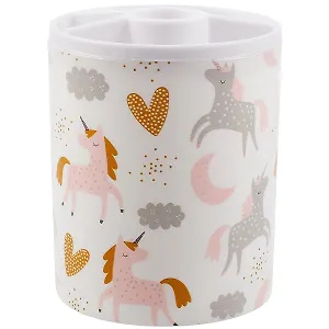 Стакан для пишущих принадлежностей "Единорог" пластик