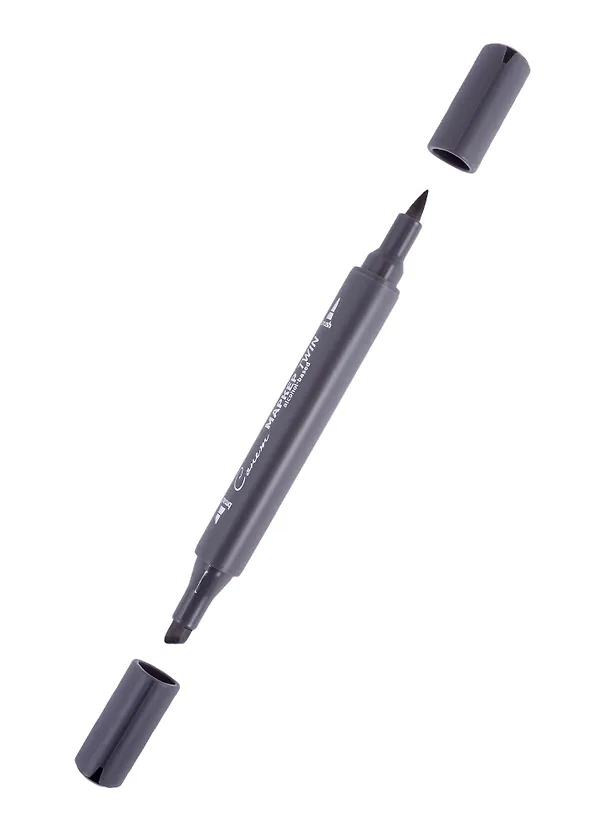 Маркер художественный "Сонет" Twin Brush чёрный, Сонет 262908 — 2
