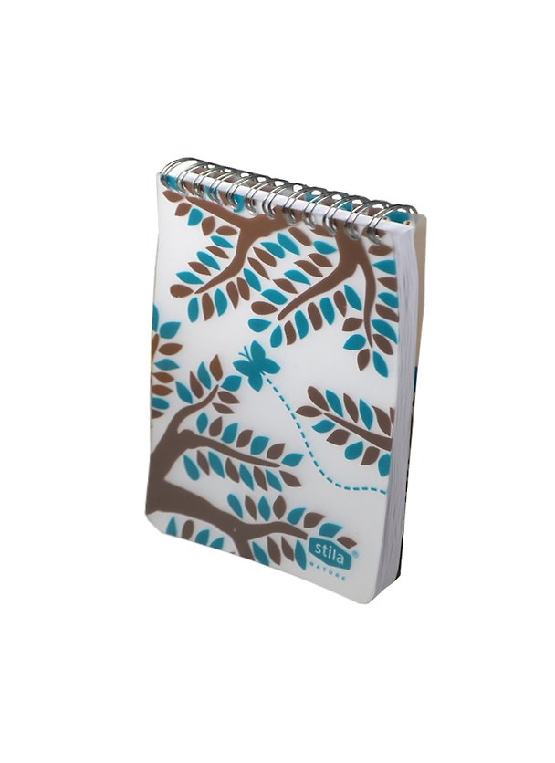 Блокнот А6 50л кл. NATURE, "Деревья", спираль, пластик.обл., stila 215109 — 1