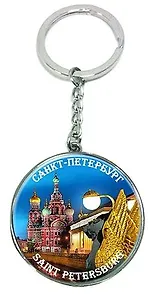 Сувенир, Брелок металл круг Спас-на крови. Грифон [46-9176]