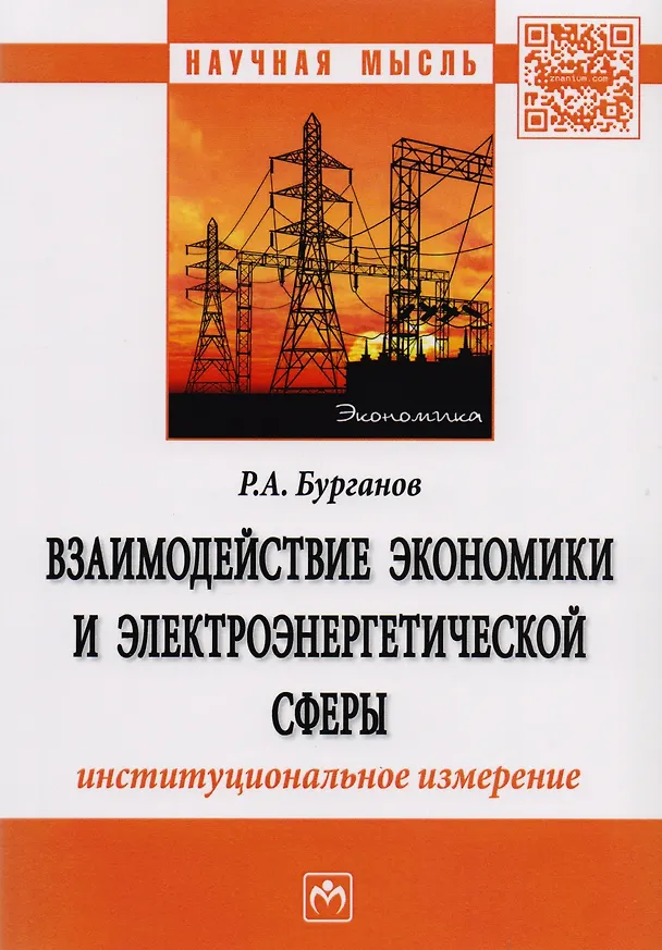 Книга Взаимодействие экономики и электроэнергетической сферы: институциональное измерение (Раис Бурганов) — 1
