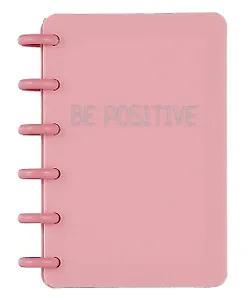 Записная книжка А6 80л лин. "Be Positive" на спирали, ассорти