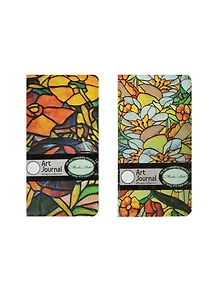 Записная книжка А6- 80л кл. "VITRAGES" мет.печать, тонир.бумага, внутр.карман, ляссе, ассорти, MODO ARTE