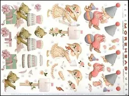 Аппликация бумажная вырубная серии "Морхедс" (G82142) День рождения 2261022