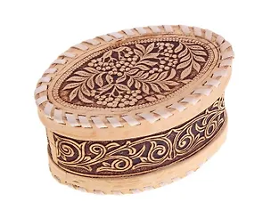 Береста шкатулка Рябинка овальная 13*8,5*6см (481159) 2346944