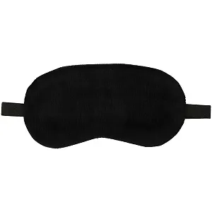 Маска для сна черная (плюш) (пакет)