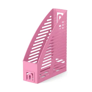 Лоток вертикальный "Office. Pastel", 75мм, пластик, розовый, ErichKrause 2984490