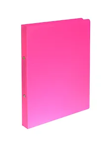 Папка 2кольца А4 24мм "Neon" розовая, пластик, Erich Krause
