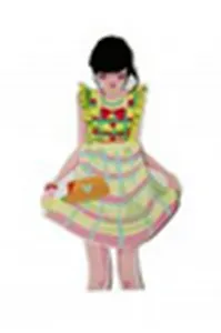 Блокнот-стикер "Девочка в юбочке" 4 (Карамба)