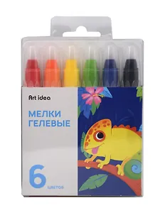 Мелки гелевые 06цв "ColorBoom" классические цвета, выкручивающиеся, PVC-уп.