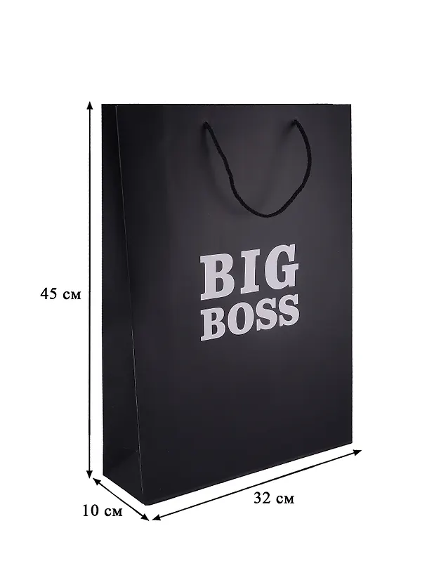Пакет А3 45*32*10 "Big boss.Basic" нейтр., бум.мат.ламинат 261972 — 2