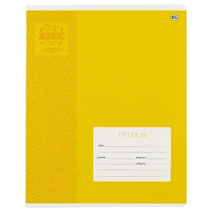 Тетрадь в косую линейку BG, "Простой цвет", 12 листов, в ассортименте