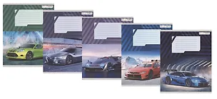 Тетрадь в клетку Listoff, "Победители гонок", 12 листов, в ассортименте 3033147