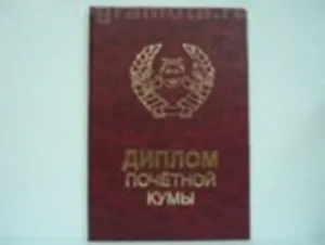 Диплом почетной кумы (АЕ0000777) (Мастер)