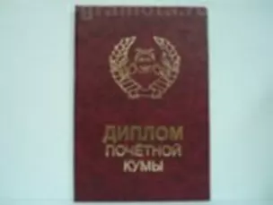 Диплом почетной кумы (АЕ0000777) (Мастер) — 2304916 — 1