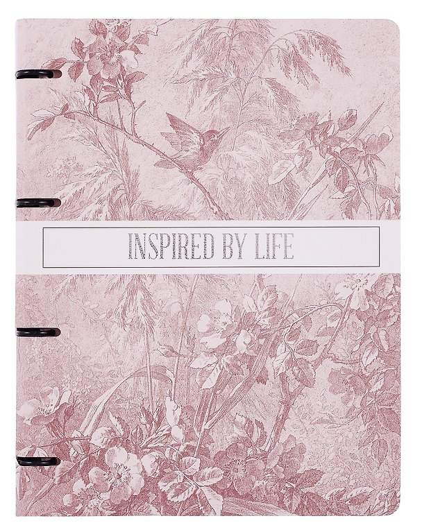 Тетрадь на кольцах «FLOREALE. Cedar Rose» 120 листов в клетку, А4, сменный блок - Listoff 3091866 — 1