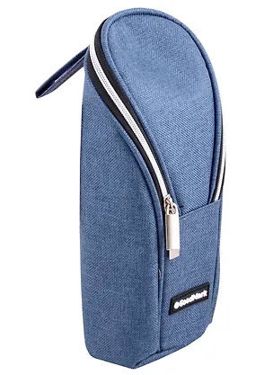 Пенал-косметичка "Private", вертикальный, темно-синий, 21х9х6 см 2953983