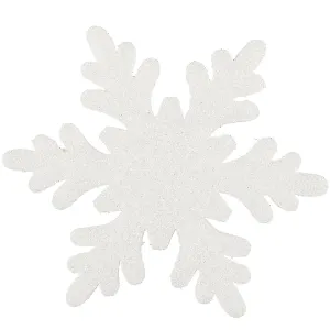 Украшение поролоновое "Снежинка с блестками", 20 см