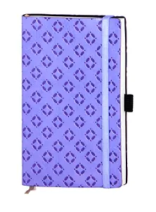 Записная книжка А6 96л кл. "Amelie" фиолетовая, мягк.переплет, резинка, двойное ляссе, In Folio