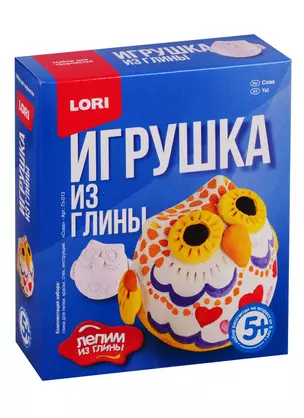 Набор для творчества LORI Игрушка из глины Сова — 2765180 — 1