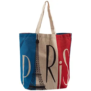 Сумка Французский флаг (текстиль под лен) (37х37) (12-09334-DM003)