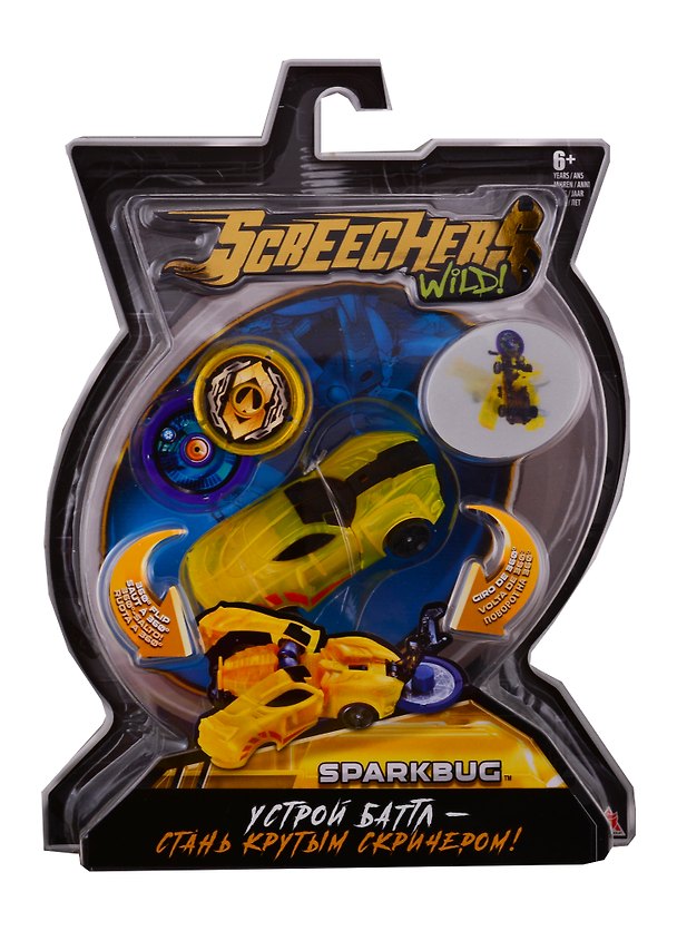 Игрушка, Машинка-трансформер Дикие Скричеры: Спаркбаг л1 ТМ Screechers Wild 34822 2722341 — 1